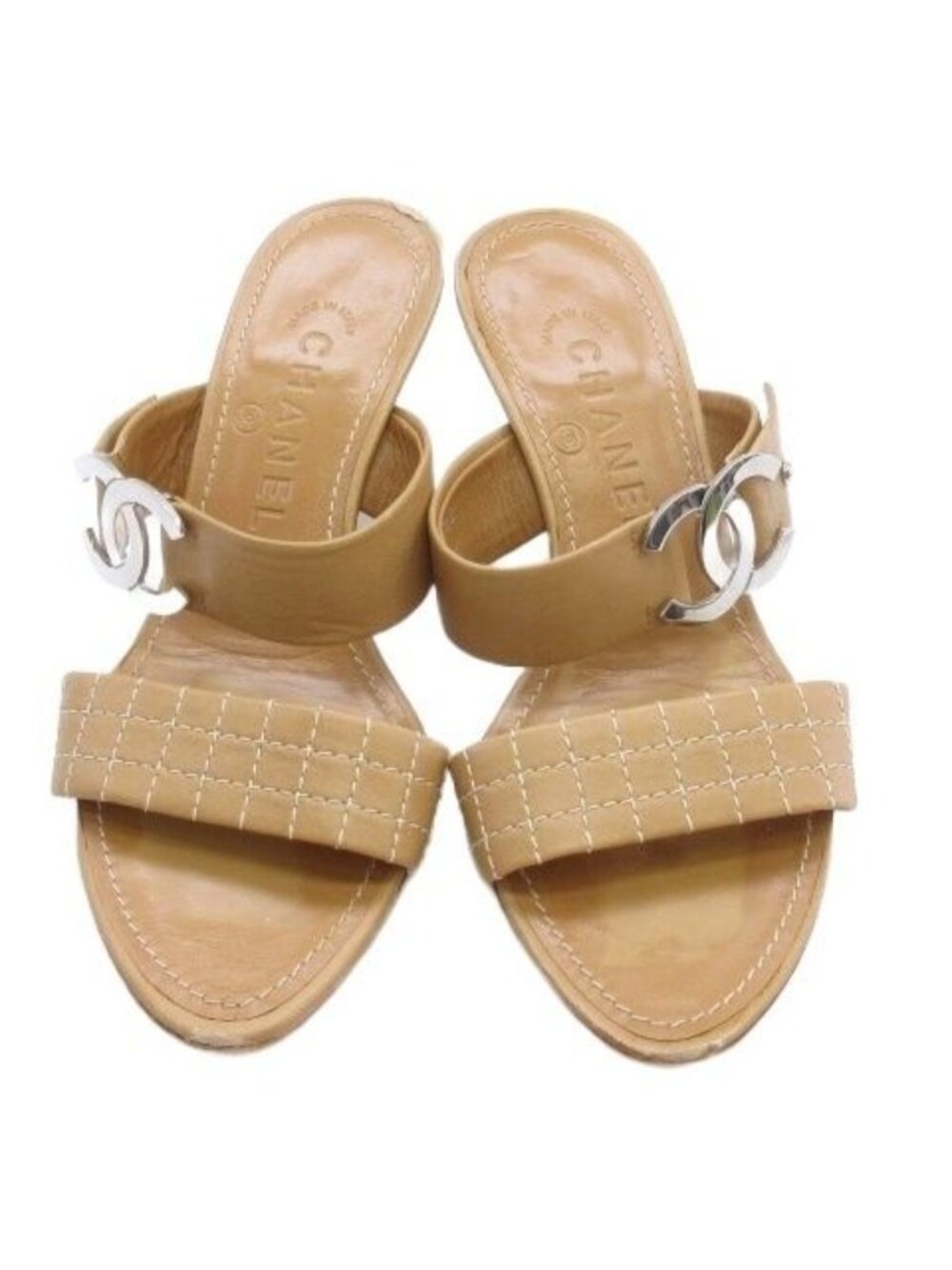 Chanel 293 CC Logo Mules Sandals - Picture 2 of 8